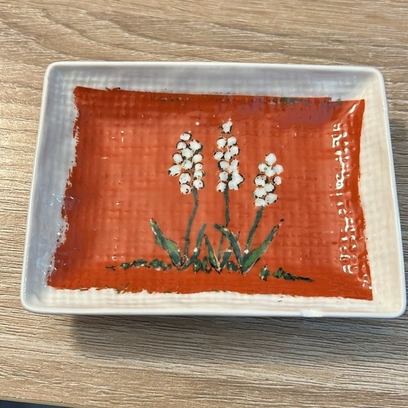 Creative Co-op Set of 4 Stoneware Botanical Bible Verse Small Trinket Dishes - Picture 3 of 7